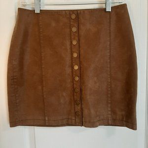 Free People Faux Suede Skirt Size 8 NWT
